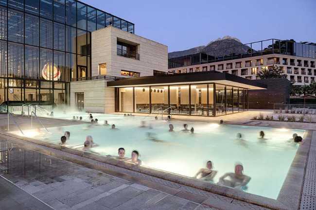 Nouveau Wintergarten des Thermes de Merano. Beauté et éco-durabilité