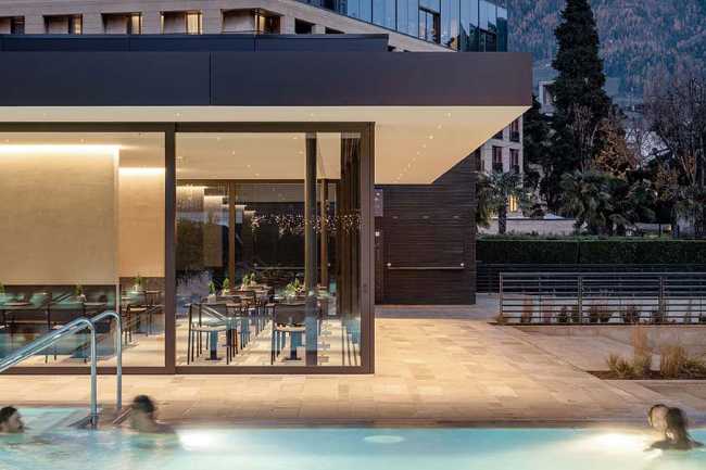 Nouveau Wintergarten des Thermes de Merano. Beauté et éco-durabilité