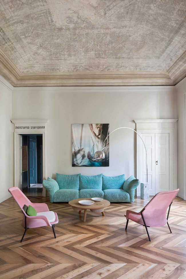 Apartamento SL, los detalles de la restauración de lujo en un edificio protegido.