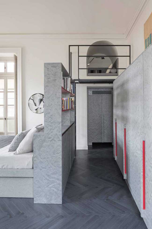 Apartamento SL, los detalles de la restauración de lujo en un edificio protegido.