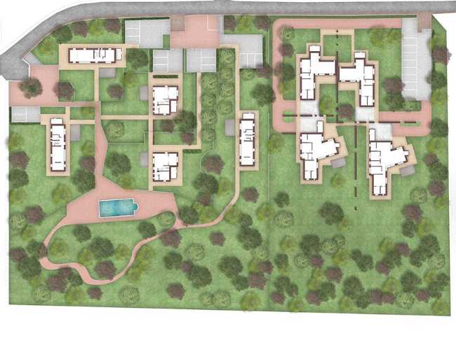 Residence-park in Bologna. Nine independent villas for a new living dimension