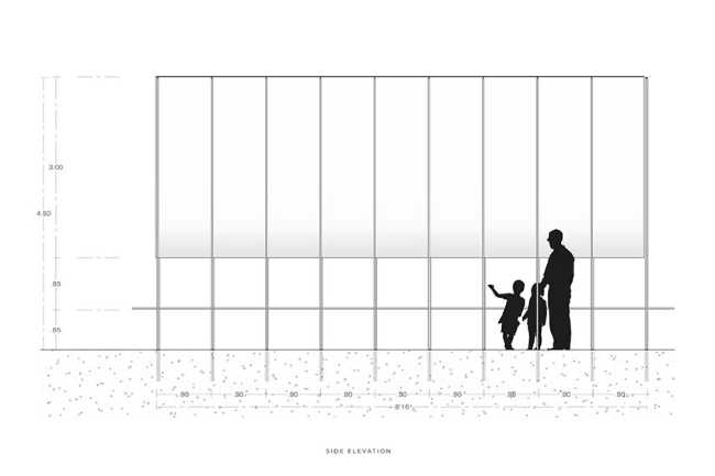 Padiglione Horizonte. Un uccello leggero contempla dall’alto la città