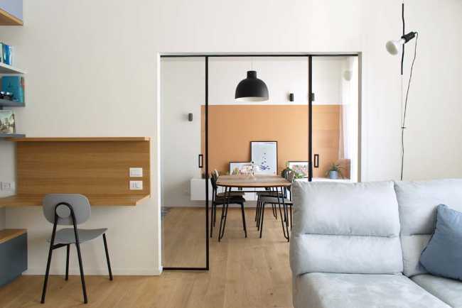 Casa Paragrafica. Estetica grafica e mix dinamico di colori