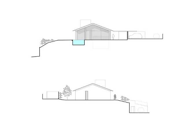 Nature protagonist in the spaces of Casa in Brianza on Como Lake