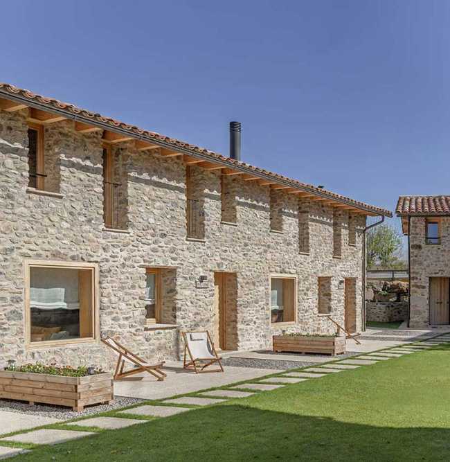 Renovation of house and barns Cal Gall. Energy efficiency and beauty
