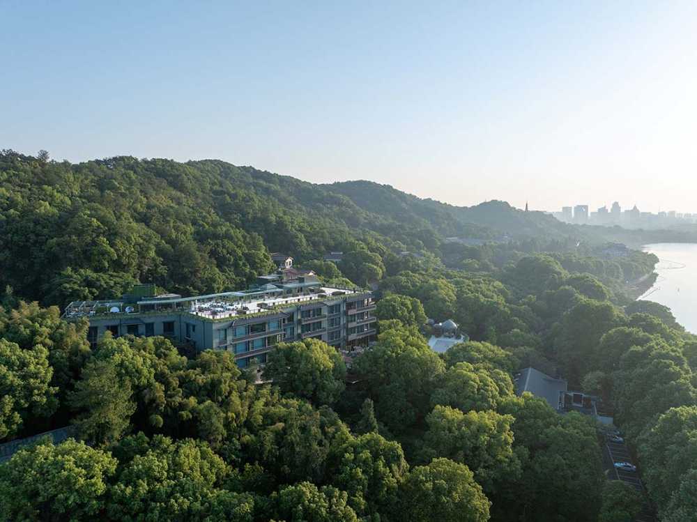 Silk Lakehouse in Hangzhou. Architectural renovation in UNESCO site