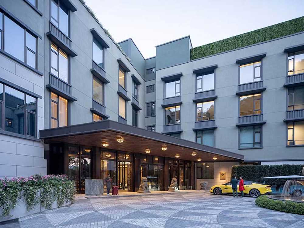 Silk Lakehouse in Hangzhou. Architectural renovation in UNESCO site