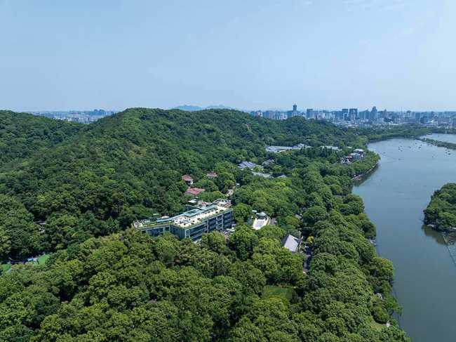 Silk Lakehouse in Hangzhou. Architectural renovation in UNESCO site