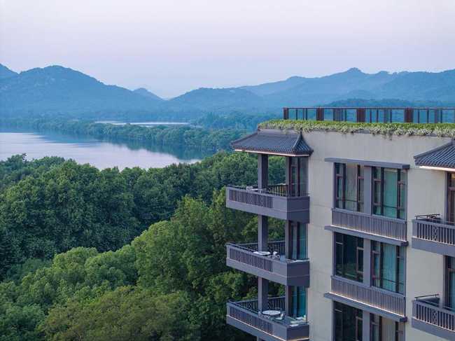 Silk Lakehouse in Hangzhou. Architectural renovation in UNESCO site