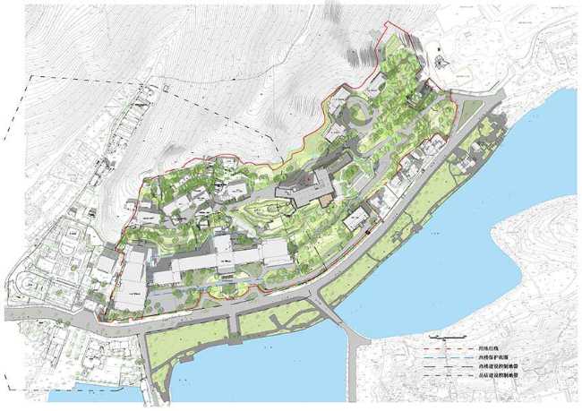 Silk Lakehouse in Hangzhou. Architectural renovation in UNESCO site