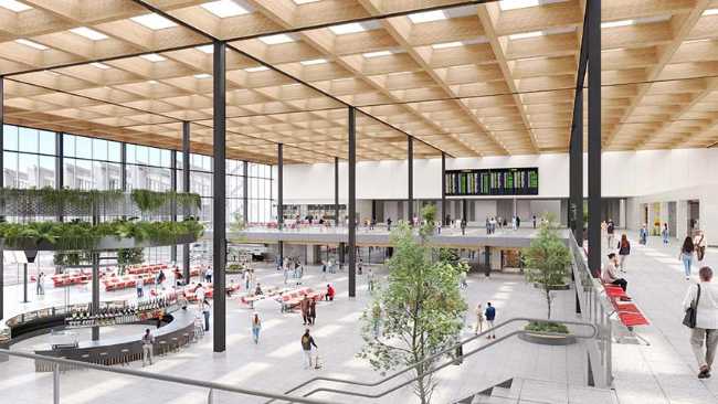 Nuevos centros intermodales, hoteles y parque en aeropuerto de Bruselas
