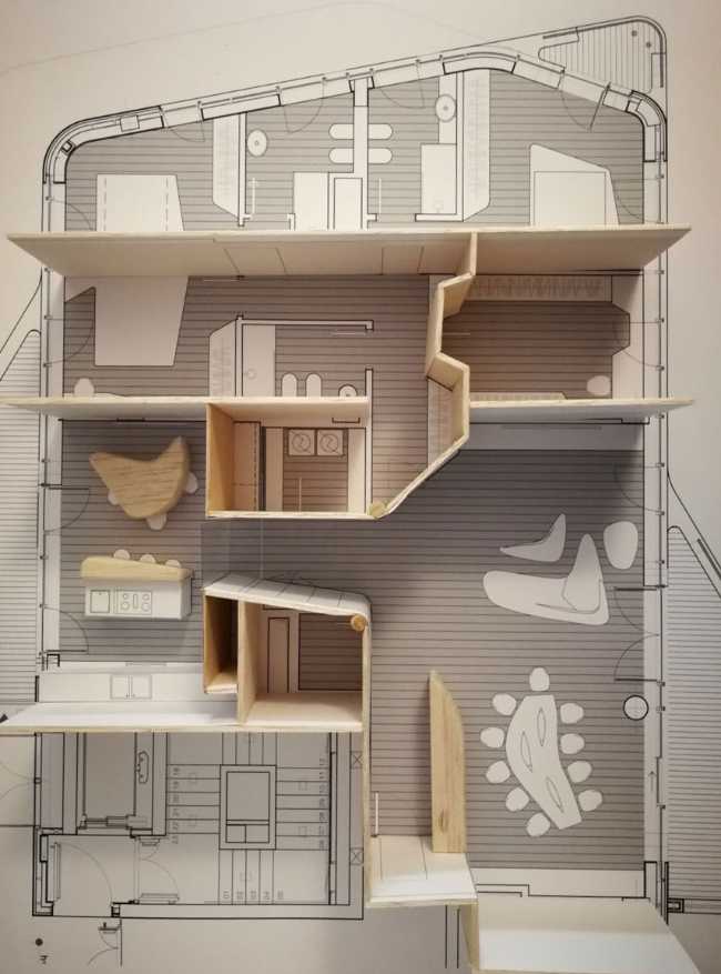 Formes fluides, lumière et matière. Un projet d'intérieur à CityLife