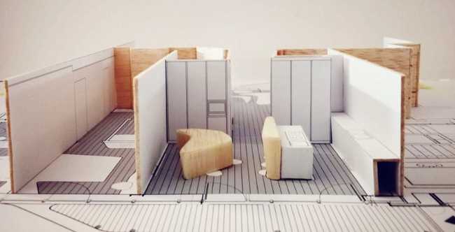 Formes fluides, lumière et matière. Un projet d'intérieur à CityLife