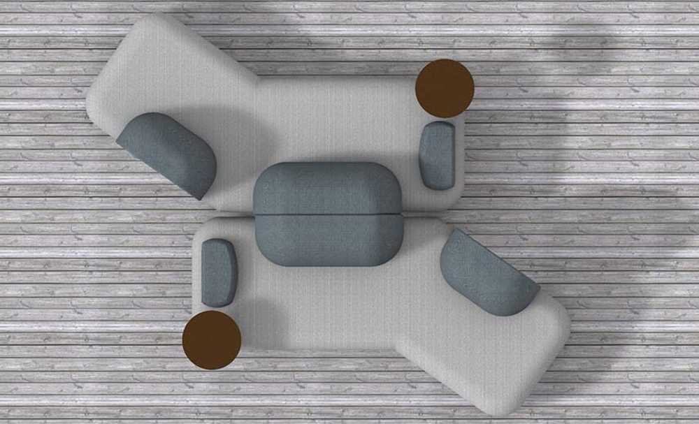 Twist. The sofa that creates movements in space.