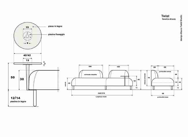 Twist. The sofa that creates movements in space.