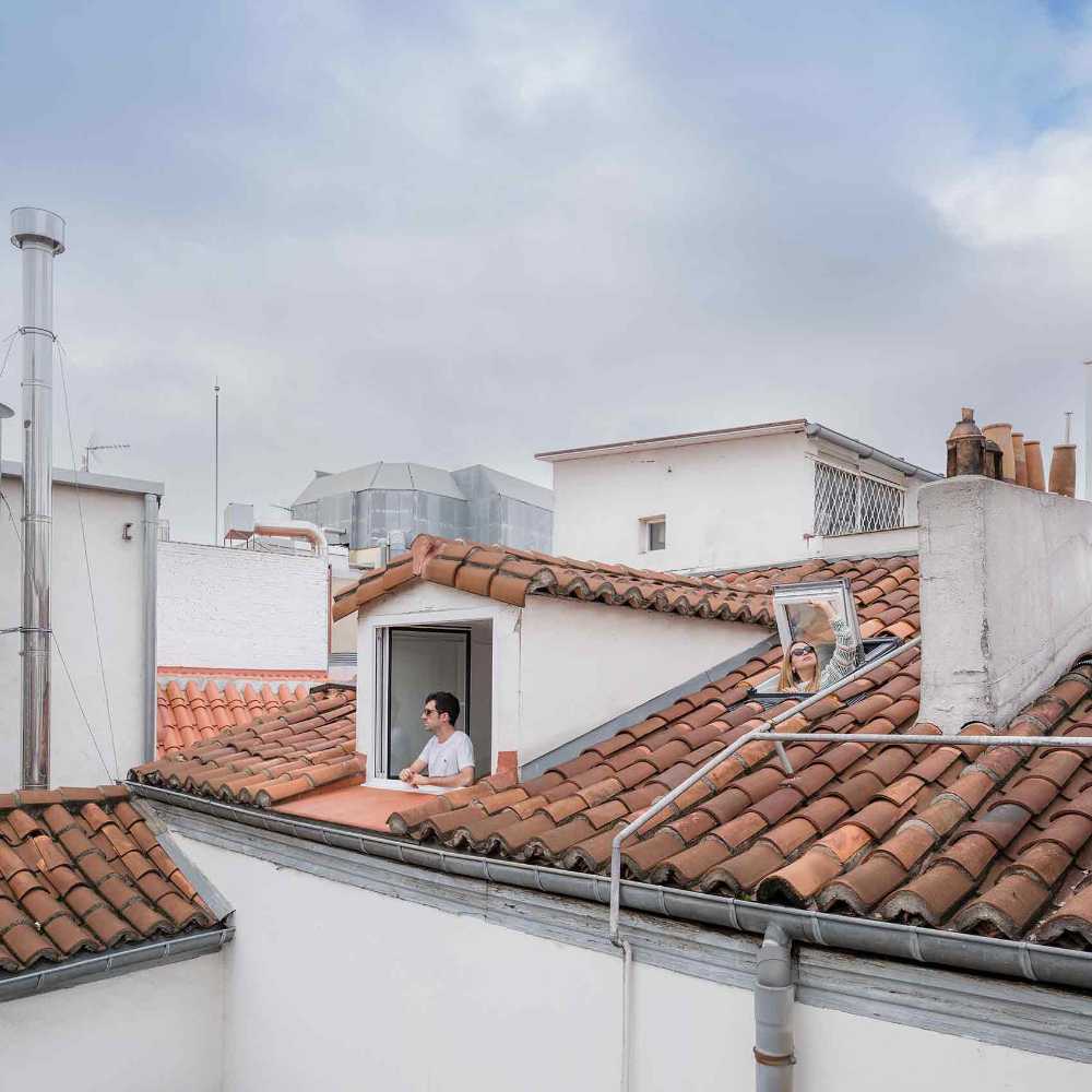 House Flix, the loft that floats on the rooftops of Madrid