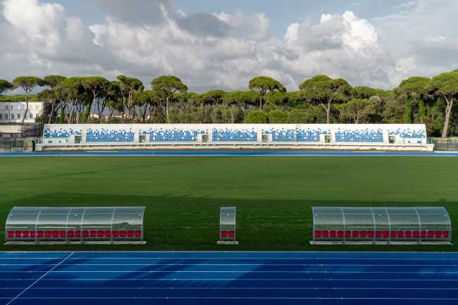 Between pine forest and sea: the new Pini Stadium in Viareggio