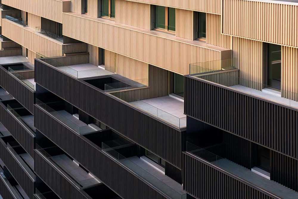 Terrasses sociales sur la rive de Cizur