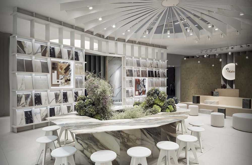 Stand de exposición como experiencia arquitectónica: Material Expression