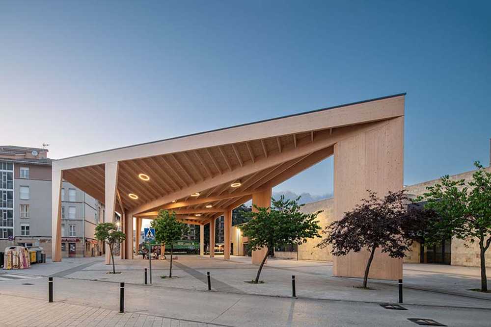 Espacio urbano cubierto en Alsasua: árboles urbanos para la agregación