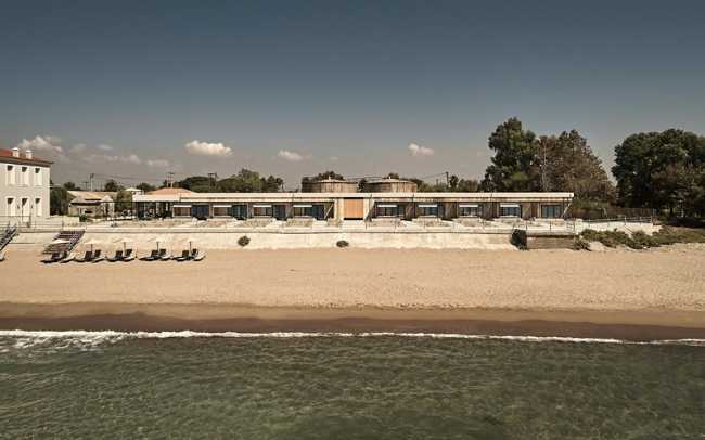 vista dell'hotel da mare