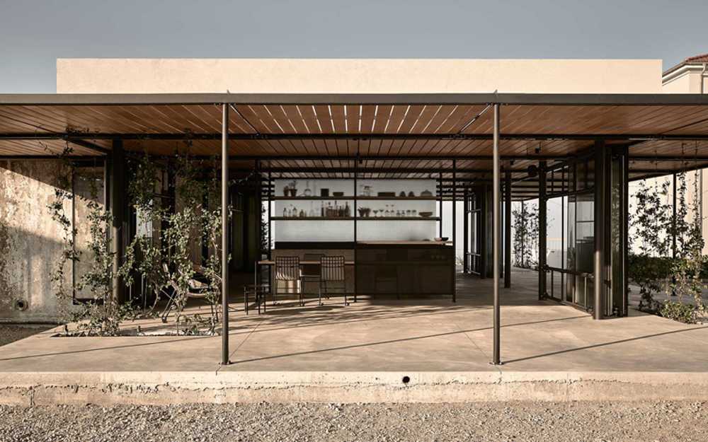hotel by the sea with terrace