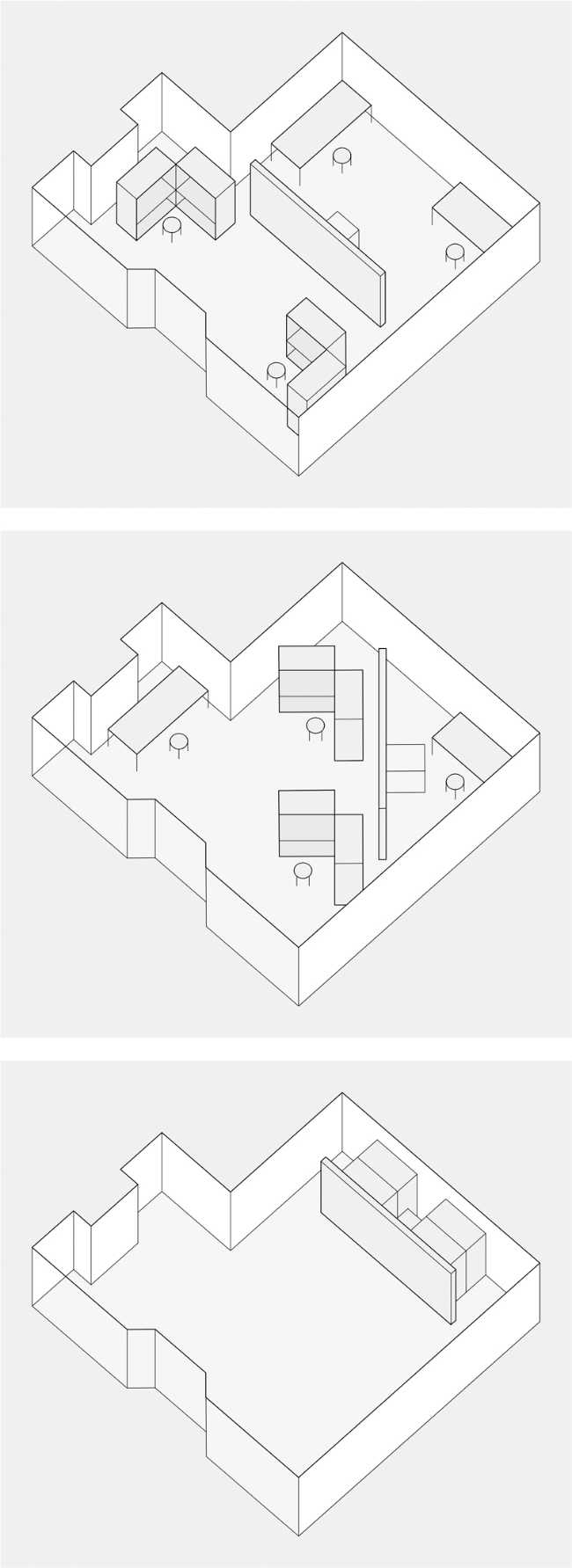 concept ufficio e pareti mobili