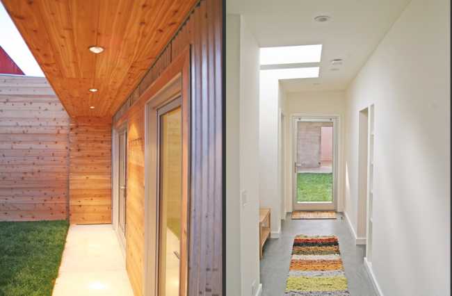 Ingresso Interno e patio coperto