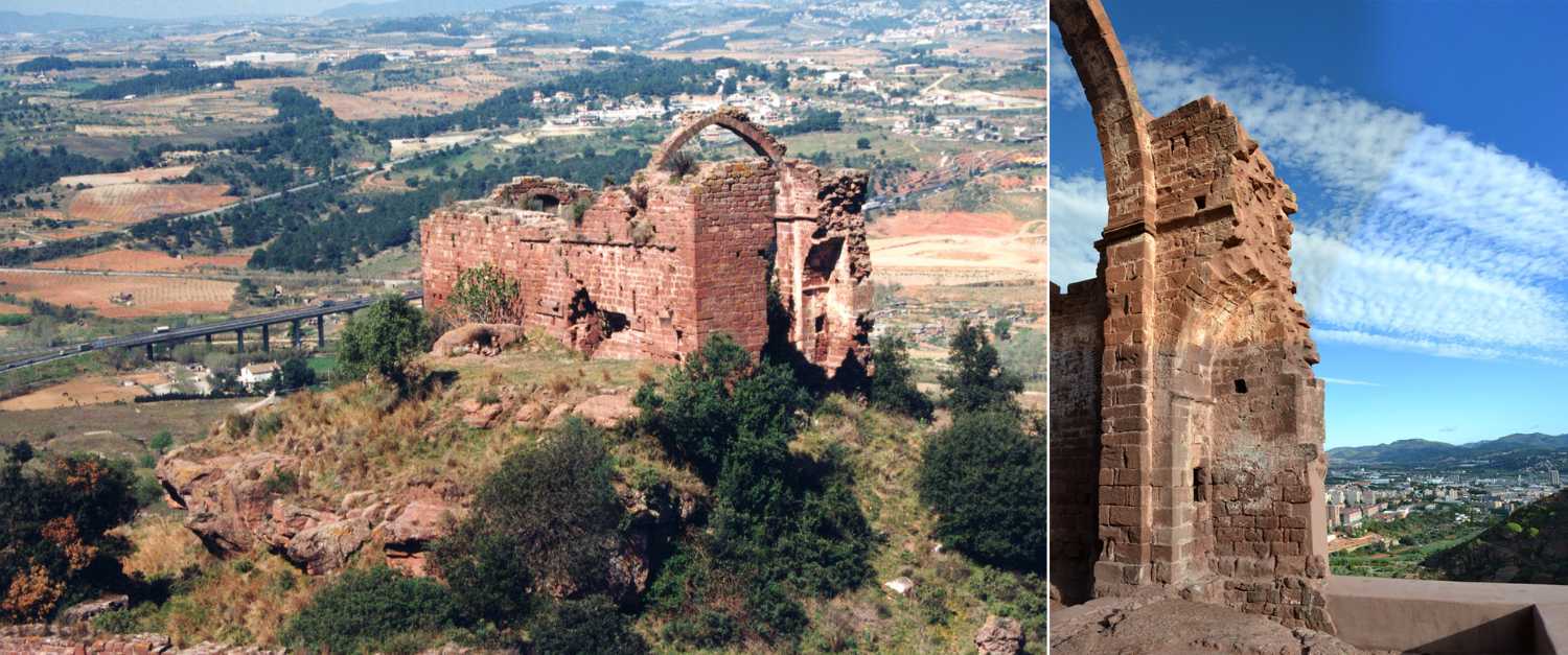 Roccaforte sulle colline di Barcellona