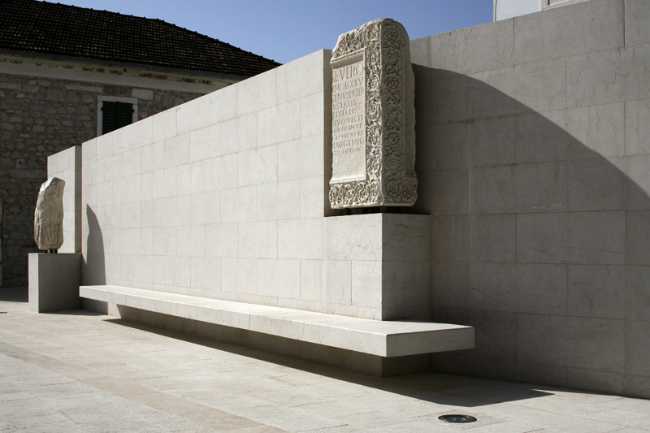 External wall of the stone square