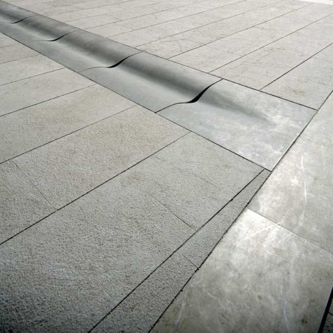 Detail of the drain parts