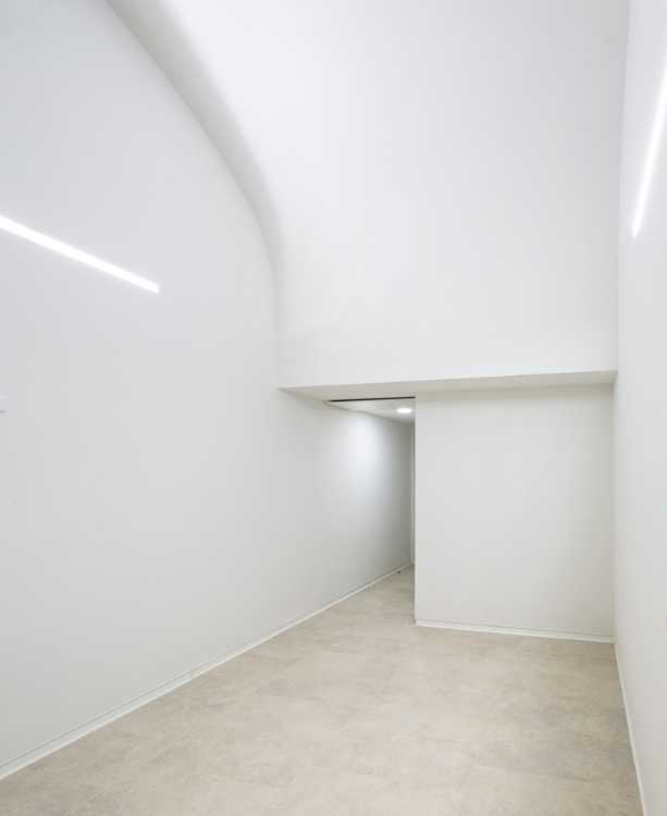 One of the interior corridors renovated