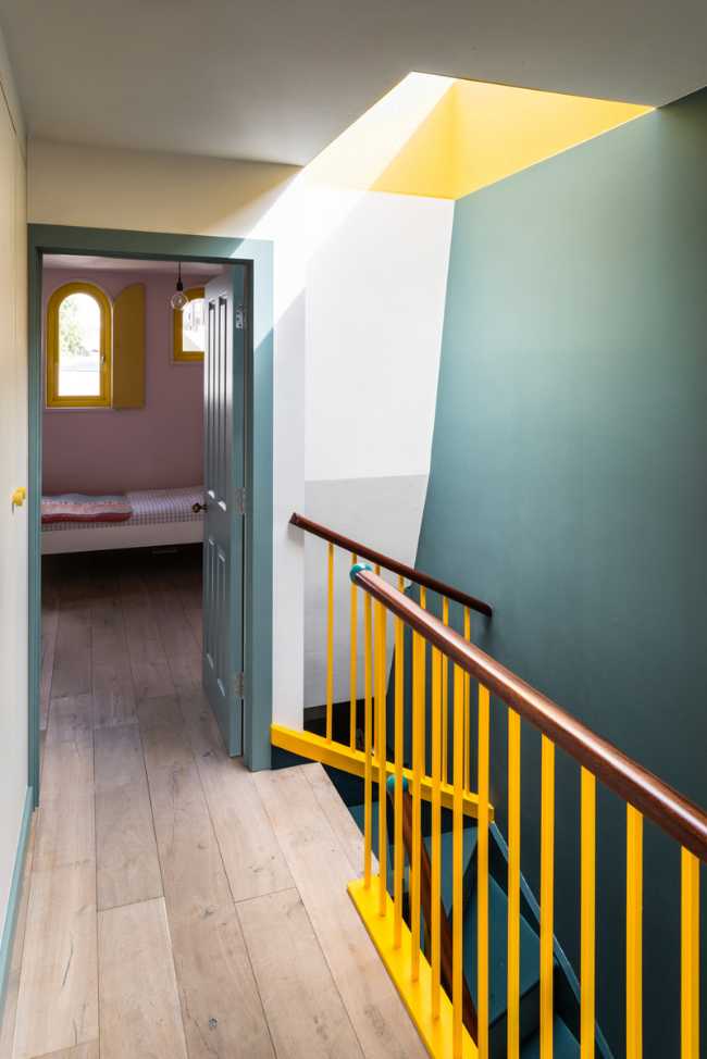 Detail of the internal staircase