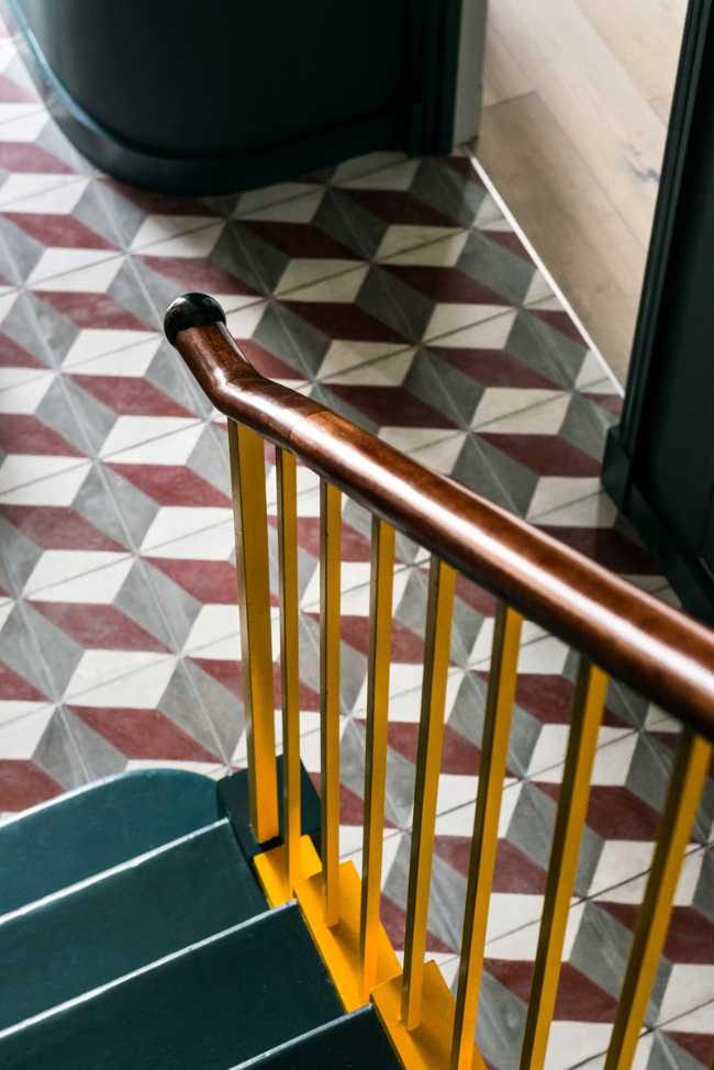 Detail of the floor decoration