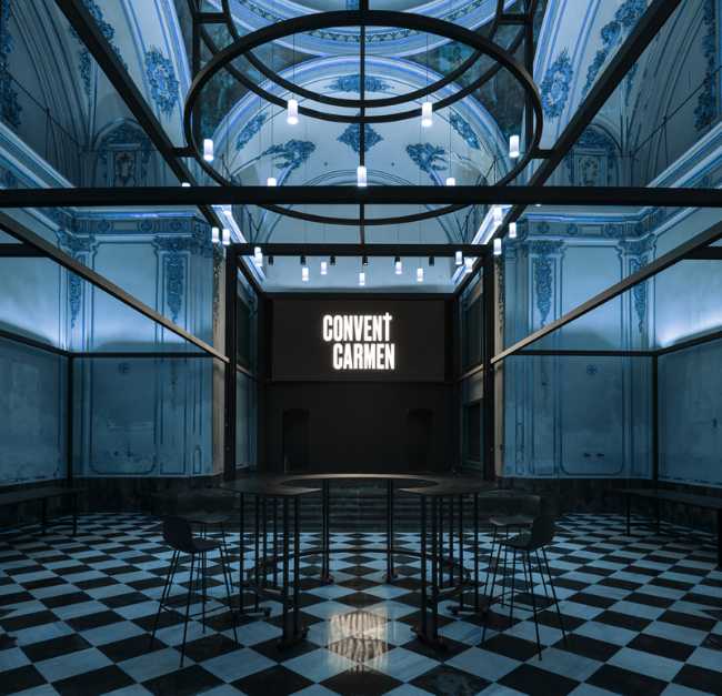 Review of the lighting project for the convent