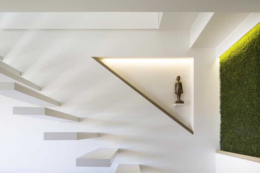 Blank interior staircase