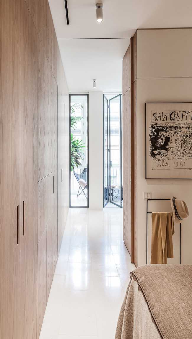 full height bedroom wooden storage unit