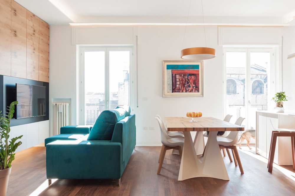 corridoio ingresso verso open space living