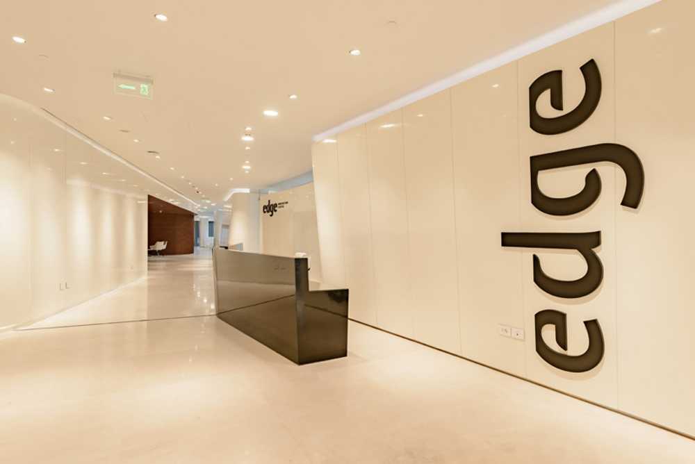 Internal conference center in white