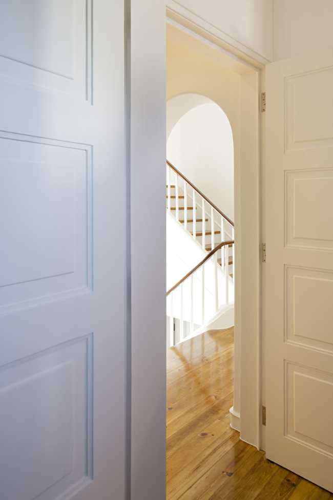 the house is built on several levels