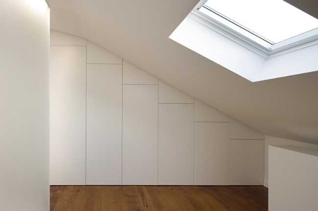 The skylight to illuminate the attic