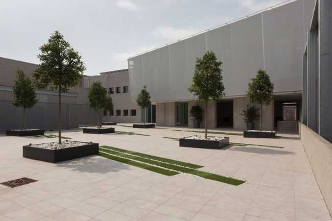 The internal square created for events