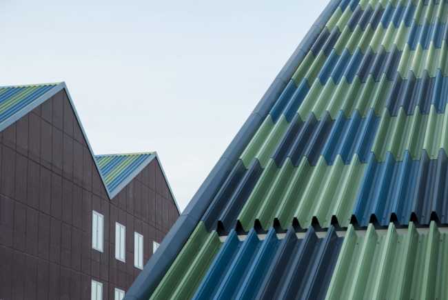 The cover created with colored modules