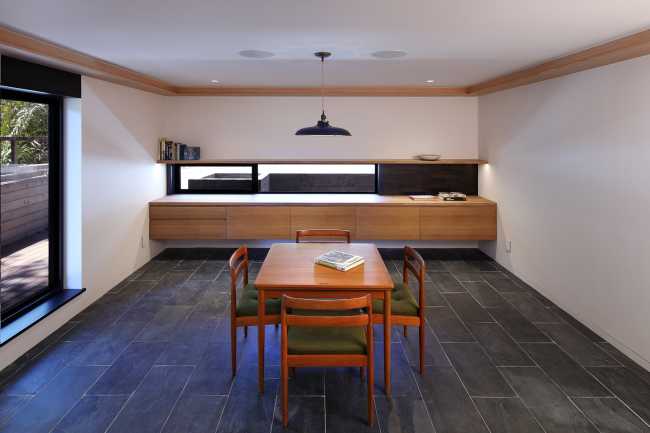 La cocina minimalista de madera