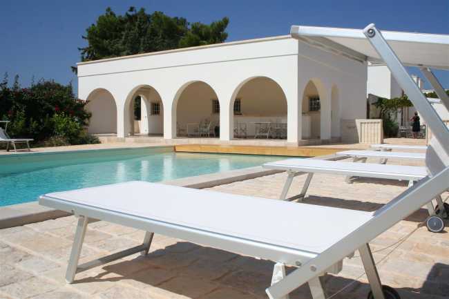 Résidence méditerranéenne. Domaine du XIXe siècle restauré dans les Pouilles