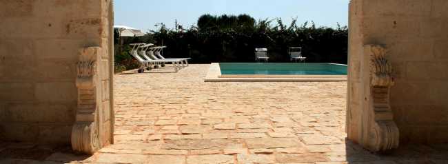 Résidence méditerranéenne. Domaine du XIXe siècle restauré dans les Pouilles