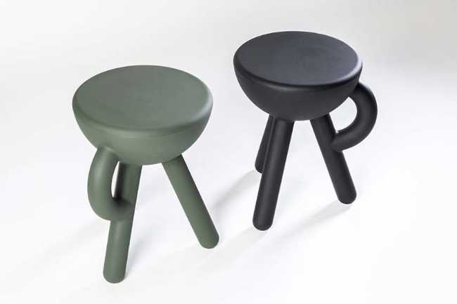 Tabouret Tubby au design conceptuel et espiègle
