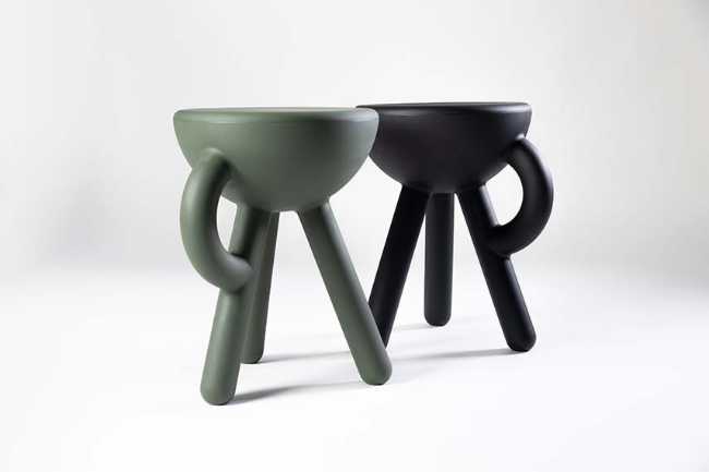 Tabouret Tubby au design conceptuel et espiègle