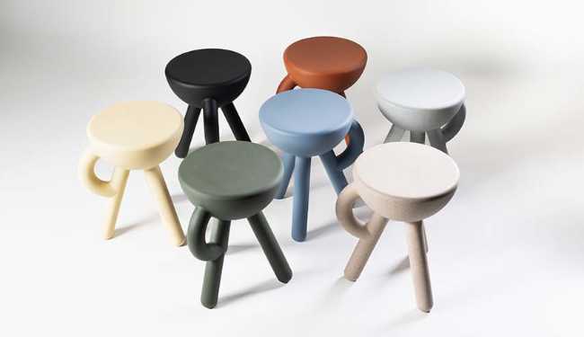 Tabouret Tubby au design conceptuel et espiègle
