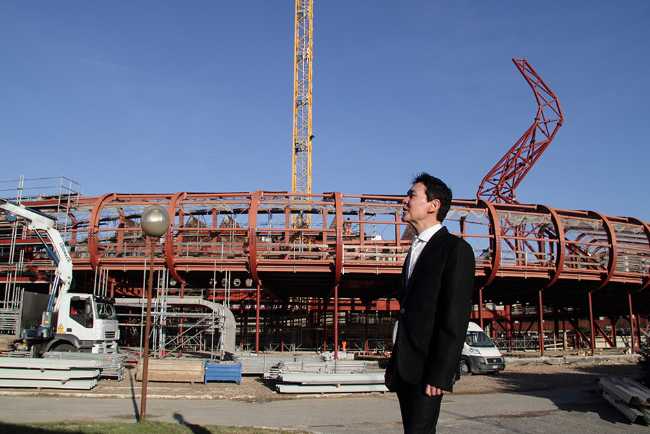Construction site of the Luigi Pecci Museum